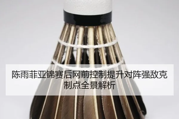 陈雨菲亚锦赛后网前控制提升对阵强敌克制点全景解析